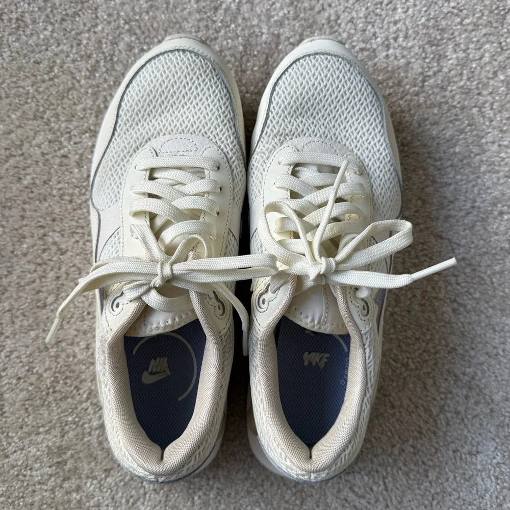 Women's Nike Air Max SYSTM Cream and Purple Sneakers SIZE 8 - Picture 8 of 11